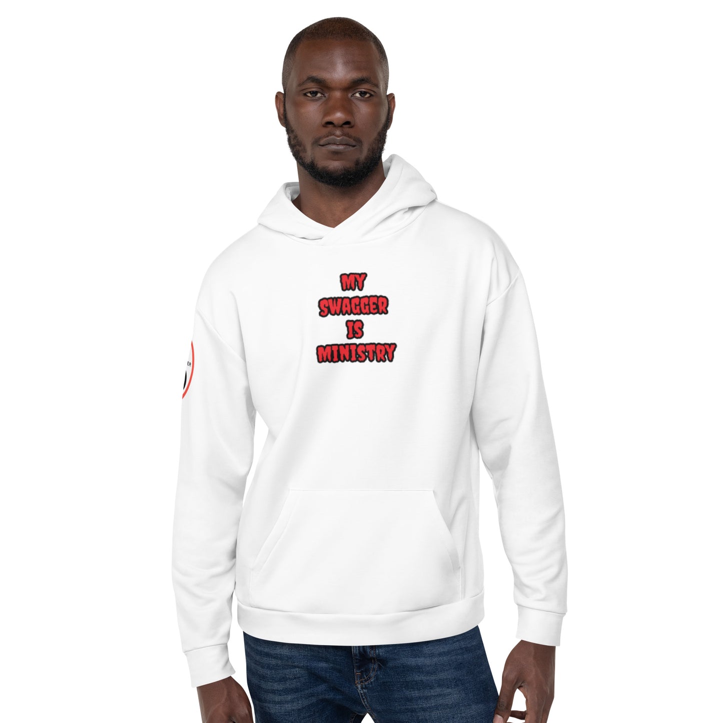 The Blood Did (white) Unisex Hoodie