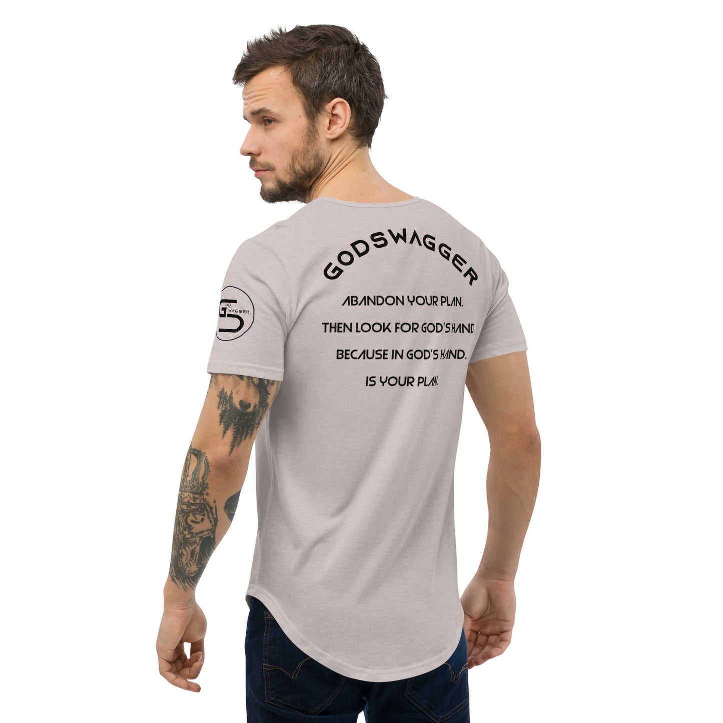 Abandon Your Plan Men's Curved Hem T-Shirt