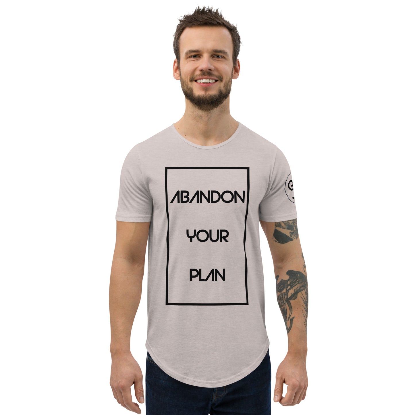 Abandon Your Plan Men's Curved Hem T-Shirt