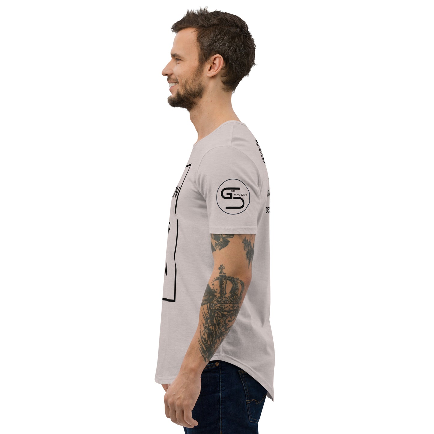 Abandon Your Plan Men's Curved Hem T-Shirt