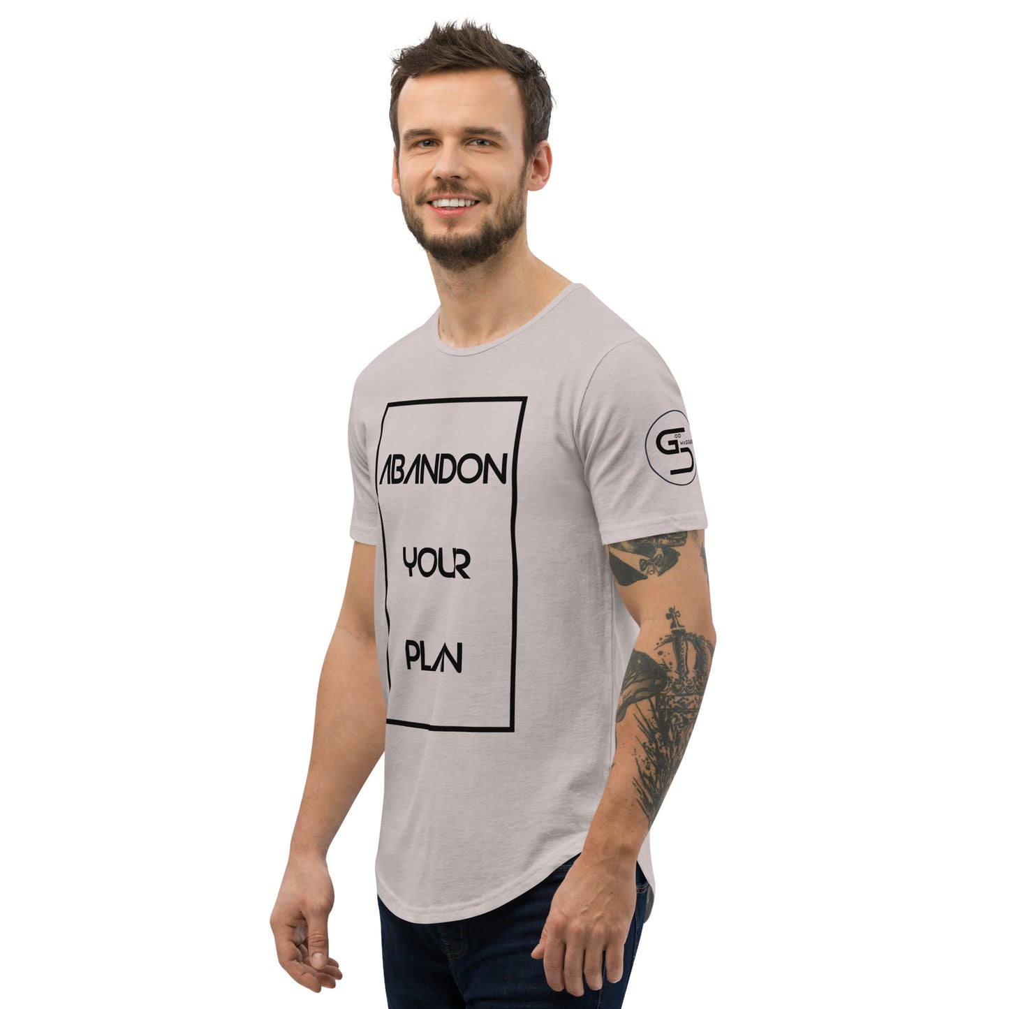 Abandon Your Plan Men's Curved Hem T-Shirt