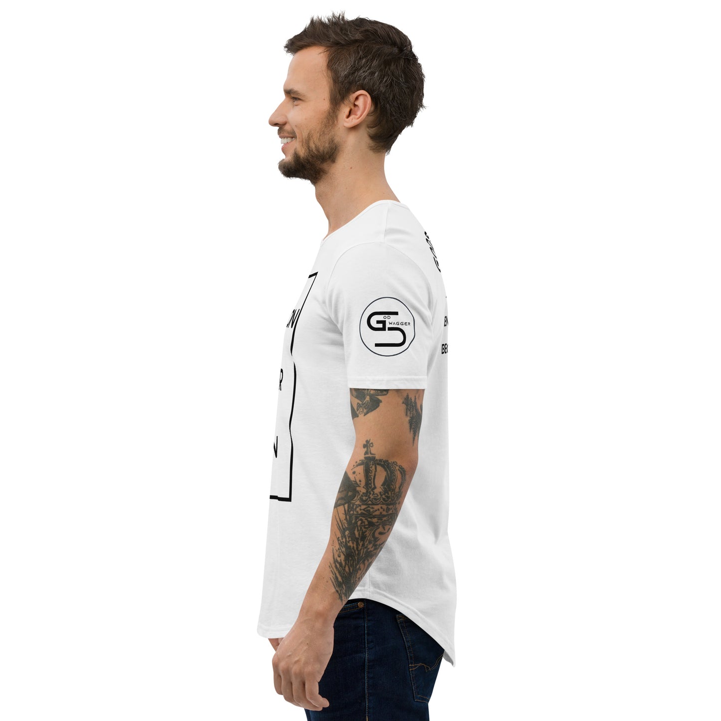 Abandon Your Plan Men's Curved Hem T-Shirt