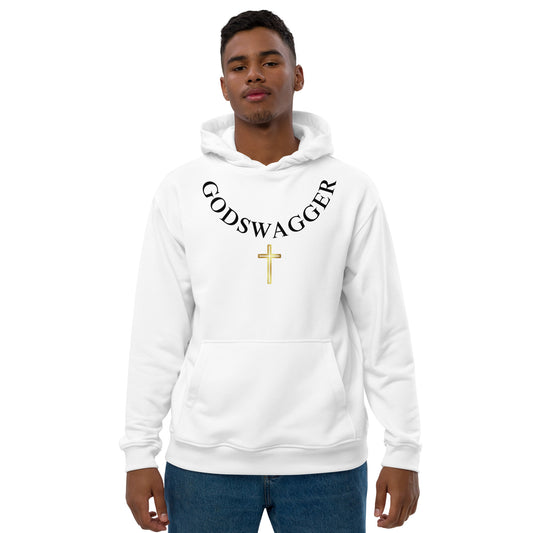 Jesus Is Walking On Your Problems (White) Premium eco hoodie