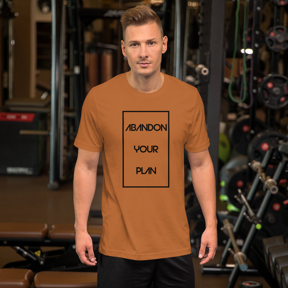 Abandon Your Plan (Multi-Color) Unisex t-shirt